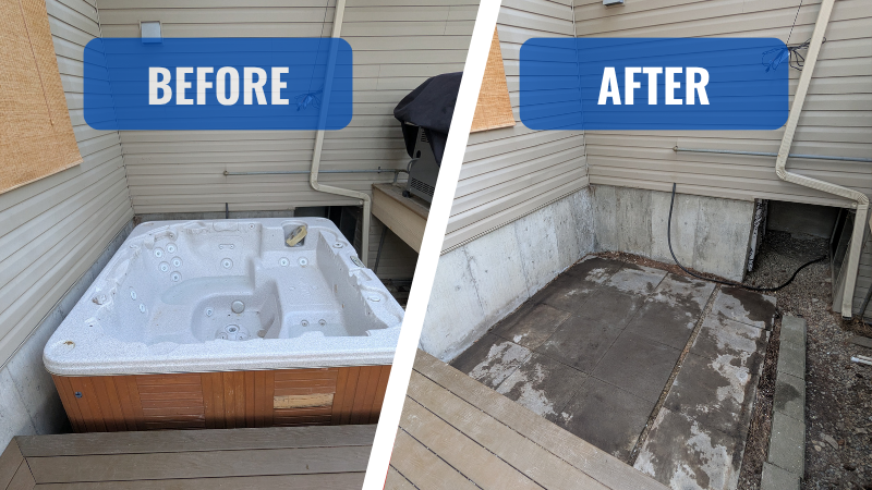 Hot Tub Removal Cost Kelowna, How Pricing Works