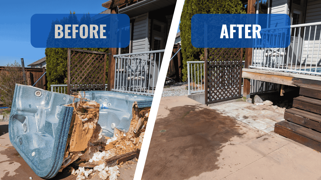 Repair or Remove Hot Tub signs kelowna